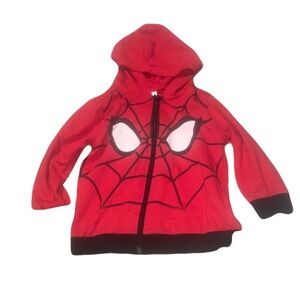 Ugly asf Spiderman Red Hooded Short Sleeve Tee with We